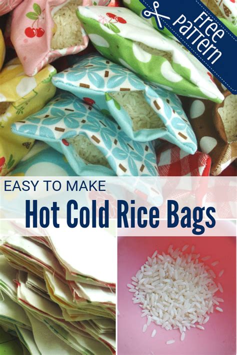 hot cold rice bag  pattern sewing  scraps rice bag heating