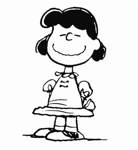 peanuts lucy coloring pages