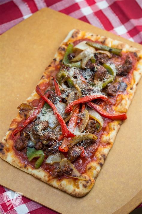spicy italian sausage and peppers pizza big flavors from