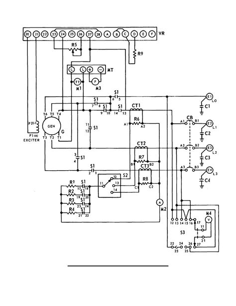 generator schematic diagram kw hz ac