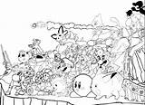 Mario Coloring Bros Smash Super Pages Characters Brothers Color Wii Printable Sheets Print Getcolorings Colorings Getdrawings sketch template