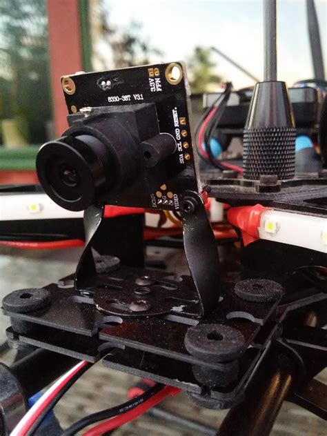 mounting fpv camera rquadcopter