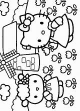 Kitty Hello Coloring Fun Kids Votes Hellokitty sketch template