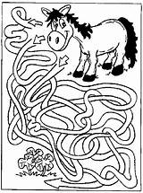 Doolhof Labyrinthe Labyrinth Cavallo Caballo Laberinto Mazes Labirinto Tiere Pferd Affamato Molto Doolhoven Langoor Cambiare Posto Potete Questo Genügt Benutzen sketch template