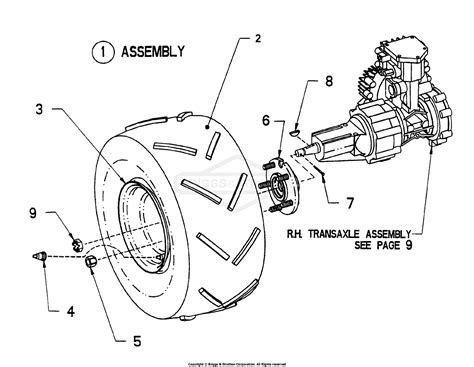 snapper pro  zfdku hp kubota series  parts diagram  drive tirewheel assembly