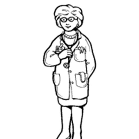 woman doctor coloring pages surfnetkids