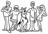 Scooby Doo Coloring Pages Cartoons Gang Printable Kids Popular Kb sketch template