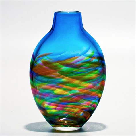 Contemporary Glass Vases I Vortex By Michael Trimpol