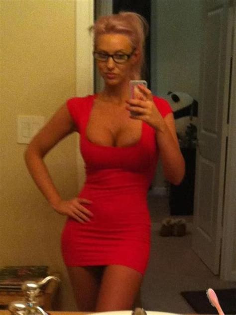 sexy milf with glasses in tight red mini dress sexy pics