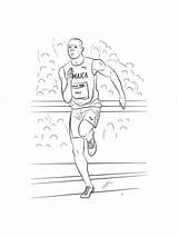 Athletics Pages Coloring Printable sketch template