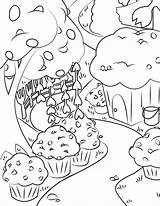 Meadows Muffin Coloring Waffle Pages sketch template