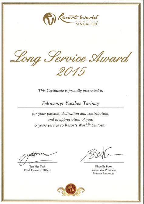 long service award