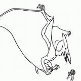 Coloring Pteranodon Popular sketch template