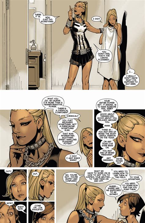 emma frost discovers morph s mutant power comicnewbies