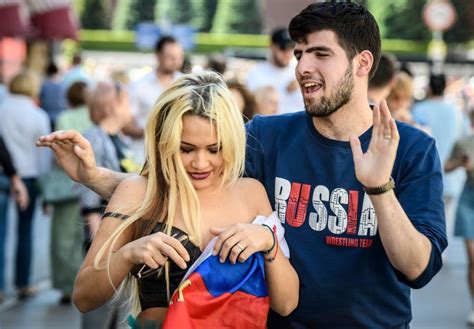 sex soccer and sexism russian nationalists threaten women pictured with foreign men during world cup