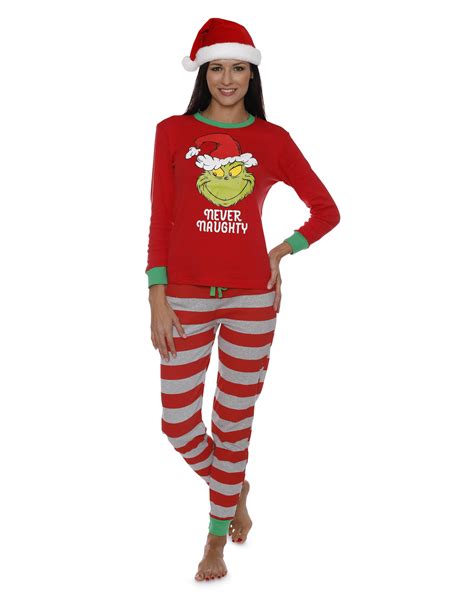 dr seuss holiday grinch pajamas cotton family christmas pajamas set
