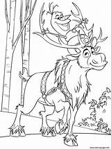 Sven Olaf Reindeer Ausmalbilder Colorare Rentier Ausdrucken Malvorlagen Renne Rentiere Ungu Desember Terong Rabu Natale Stampa sketch template