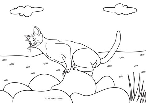 printable cat coloring pages  kids