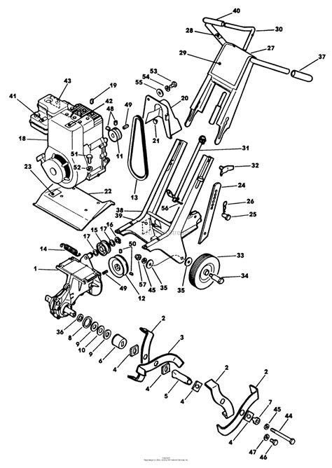 yard man tiller parts diagram