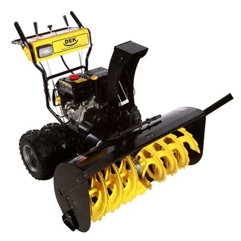 dek   commercial cc electric start  stage gas snow blower