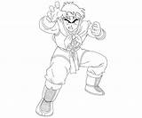 Yamcha Coloring Pages Random Sketch Template sketch template