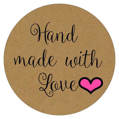 hand   love stickers hand   love labels etsy
