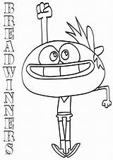 Breadwinners Coloring Pages sketch template