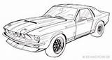 Ford Mustang Coloring Pages Cars Car Zeichnung Drawings 1969 Boss Color Choose Board sketch template