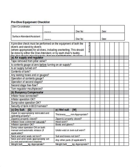 checklist templates   printable word excel  checklist