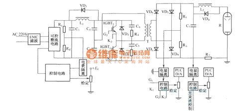 main schematic circuit diagram  high voltage power supply power