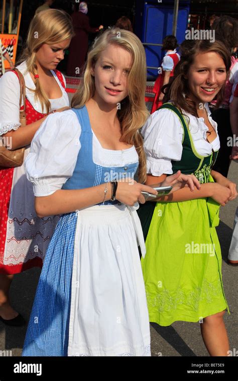 germany bavaria munich oktoberfest people  traditional dress