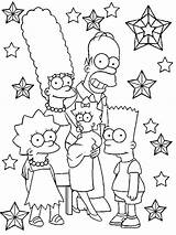 Simpsons Simpson Coloring Pages Homer Characters Printable Color Getcolorings Print sketch template