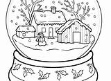 Winter Coloring Landscape Pages Snow Getcolorings Landscap Color Getdrawings Kids sketch template