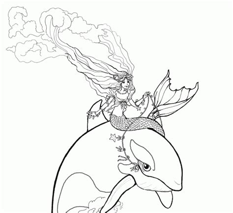 coloring page mermaids  sirens coloriamo