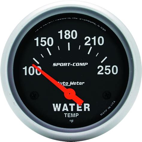 amazoncom auto meter  sport comp electric water temperature gauge