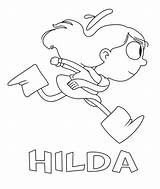 Hilda Coloriage sketch template