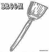 Broom Coloring Pages Colouring Colorings Cleaning sketch template