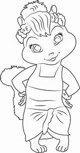 Jeanette Coloring Alvin Chipmunks Having Fun Pages Categories Coloringpages101 sketch template