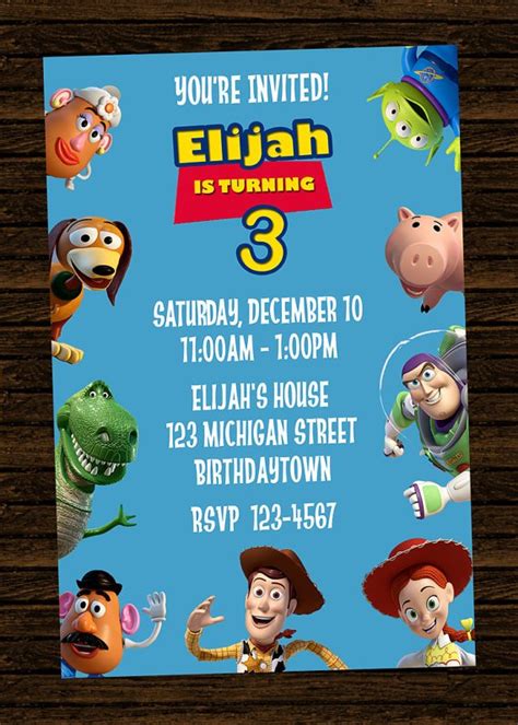 Free Printable Toy Story Birthday Party Invitations Free Printable