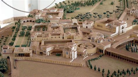 rome hadrians villa  tivoli model  roman house ancient