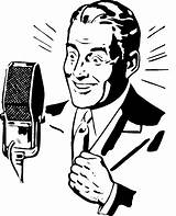 Announcer Clipart Radio Clipground Charlie Ray Tv Quote sketch template