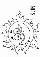 Coloring Sunny Pages Weather Choose Board sketch template