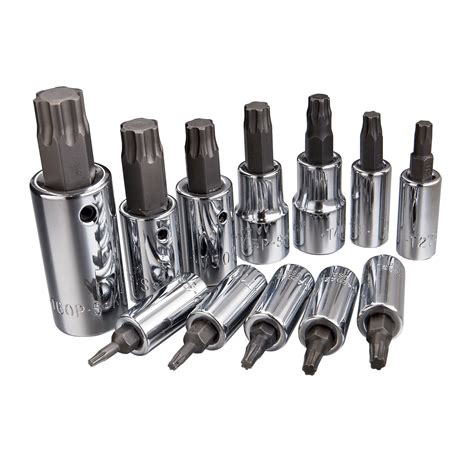 sk  pc torx  bit socket set  rail tools ratchets