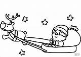 Reindeer Coloriage Reine Sleigh Pere Babbo Slitta Imprimer Renne Etoiles Renna Père Stampare Reindeers Coloringbay Supercoloring sketch template