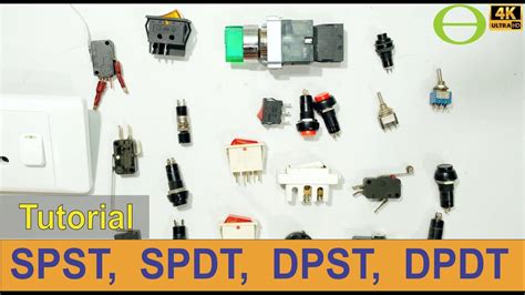 difference   spst spdt dpst  dpdt switch detailed youtube