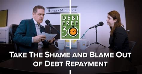 Take The Blame And Shame Out Of Debt Repayment Hoyes Michalos