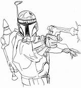 Coloring Pages Fett Jango Wars Star Barber Shop Comments Getcolorings Printable Getdrawings sketch template