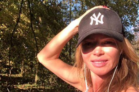 amanda holden teases cleavage in rare make up free selfie daily star