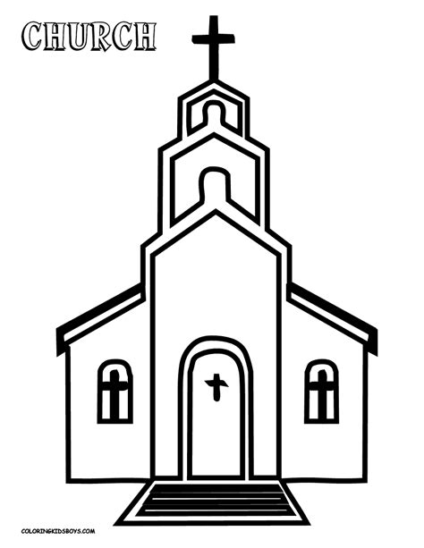 coloring pages  churches coloring pages