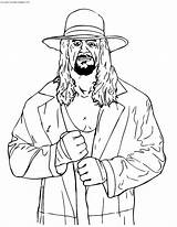 Luchadores Undertaker Savage Macho sketch template